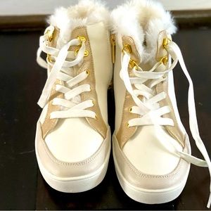 Kidpik Neutral Fur Lined Hightop